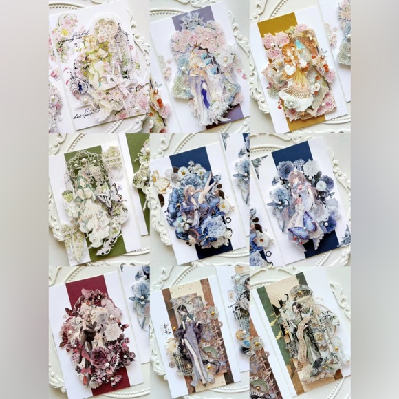 Waterproof PET Tape cute, lovely,Flower, journal sticker, Notebook, hand account - Picture 9 of 12